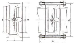 H76�Լ�˫������ʽֹ�ط��ṹʾ��ͼ